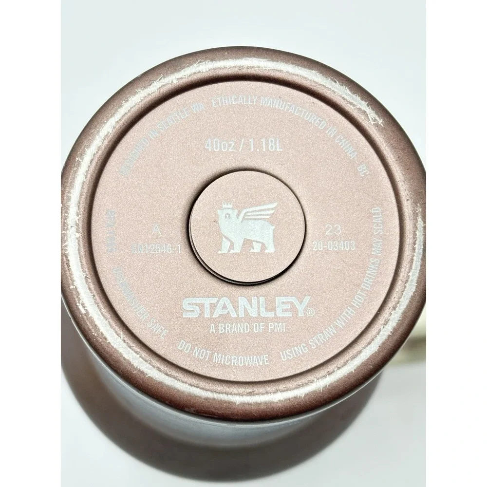 Stanley Quencher H2.0 FlowState 40oz Tumbler Rose Gold Travel Mug Handle - Picture 2 of 5